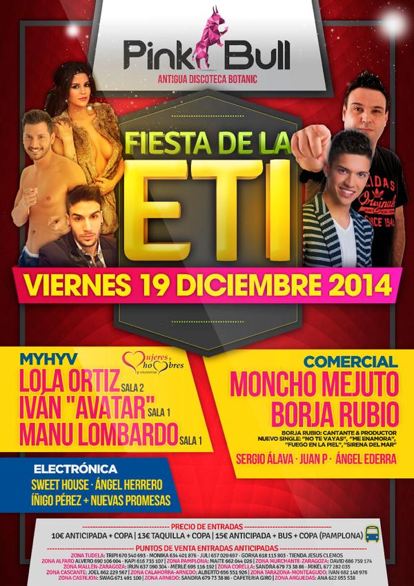 botanicdisco's tweet photo. SORTEO DE 5 ENTRADAS para la FIESTA DE LA ETI!!! Solo RT para PARTICIPAR!!! http://t.co/RE9w8FLA3D