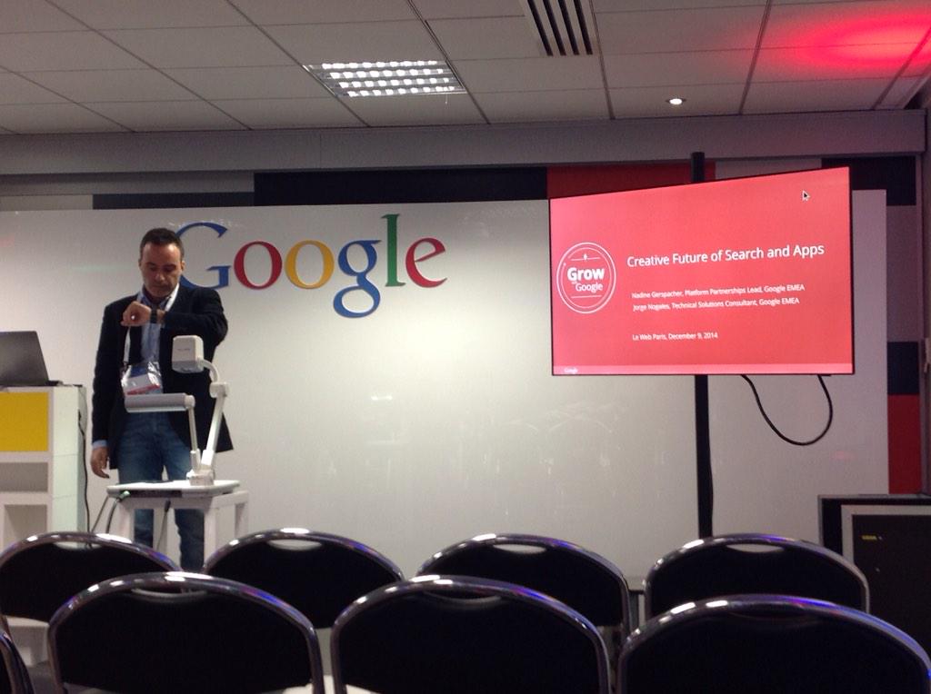 Teasio_com's tweet photo. Creative futur of search and apps by @google, du lourd! #beleweb #startupsbe @awtbe http://t.co/ZIbtt7o49r