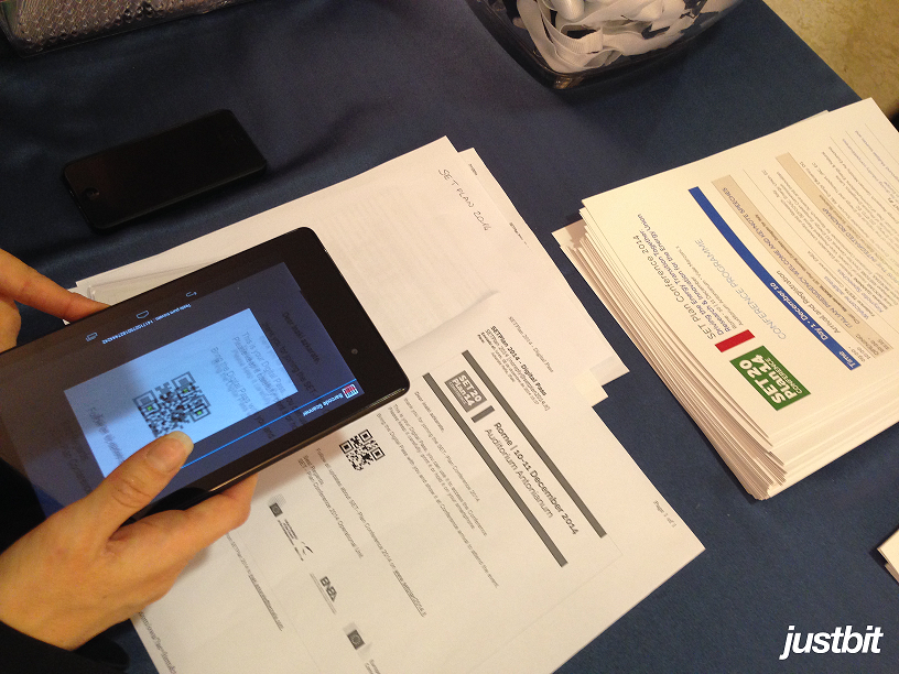 justbit's tweet photo. Gestione degli accessi a @SETPlan_eu con @socialextender: la nostra soluzione tecnologica #NFC, #QRCode. #setplan2014 http://t.co/a45uczct4P