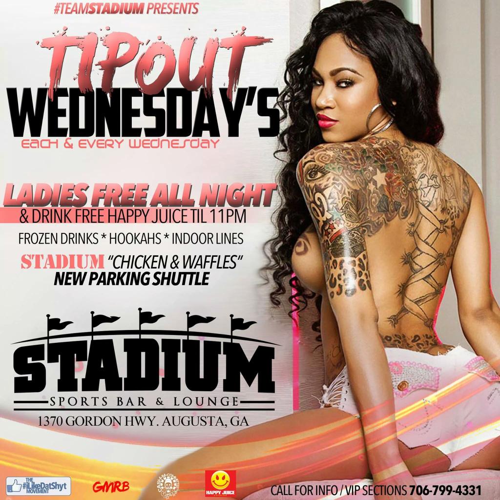 DJImmatureATL's tweet photo. #TipOutWednesday 2Night #StadiumSportsBar Ladies #Free All Nite! Ya' Host 👉 @DJImmature #PNyce #CashNCommittee #GMRB http://t.co/bmH4u3dBbG