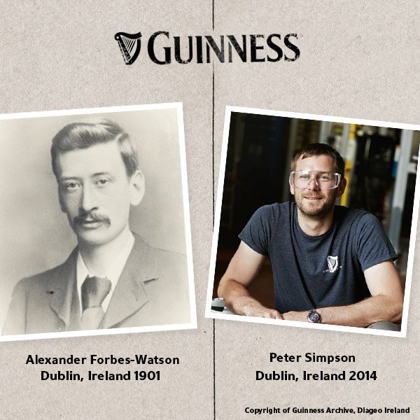 Guinness_Global's tweet photo. 113 years difference. Same dedication to brewing the finest Guinness around. #BeerofMore http://t.co/3AYIHvfZX9