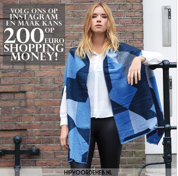 Whaaa, je maakt nu kans op € 200,- shopmoney! Wat je moet doen? Volg ons op Instagram! bit.ly/1D95jDp