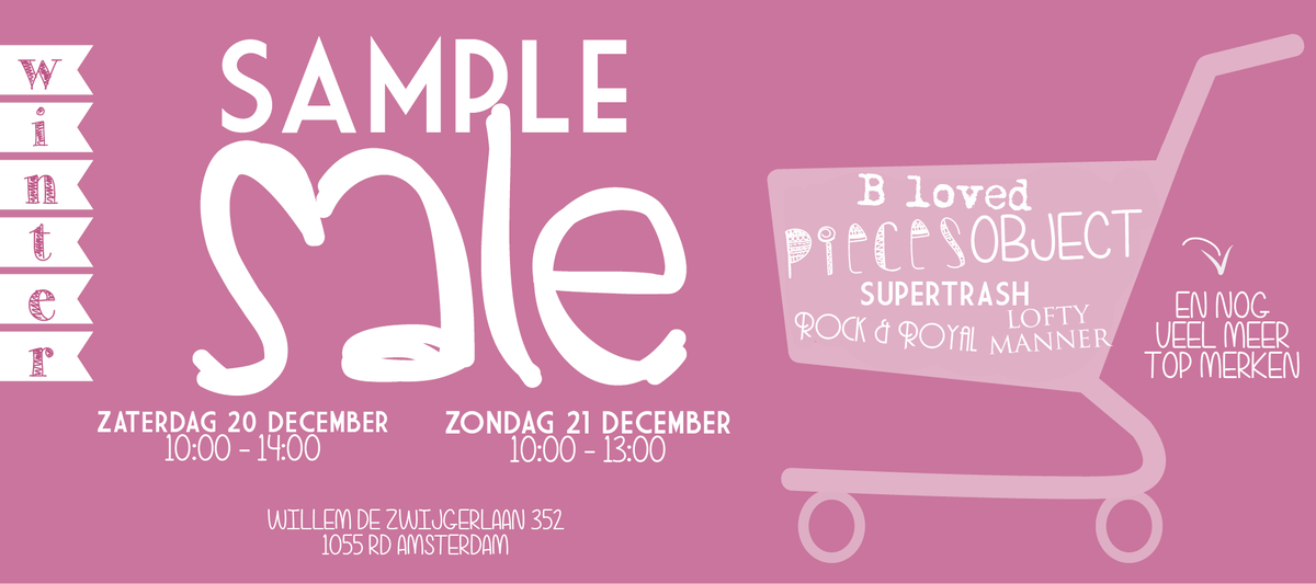 Kom jij volgend weekend shoppen met heel veel korting!? Voorraad wordt aangevuld! #samplesale #hipvoordeheb