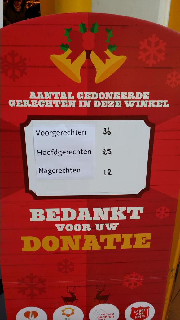 De doneeractie is van start gegaan. Vraag onze mededwerkers voor meer informatie. #kerstmisvierjesamen #jumbo