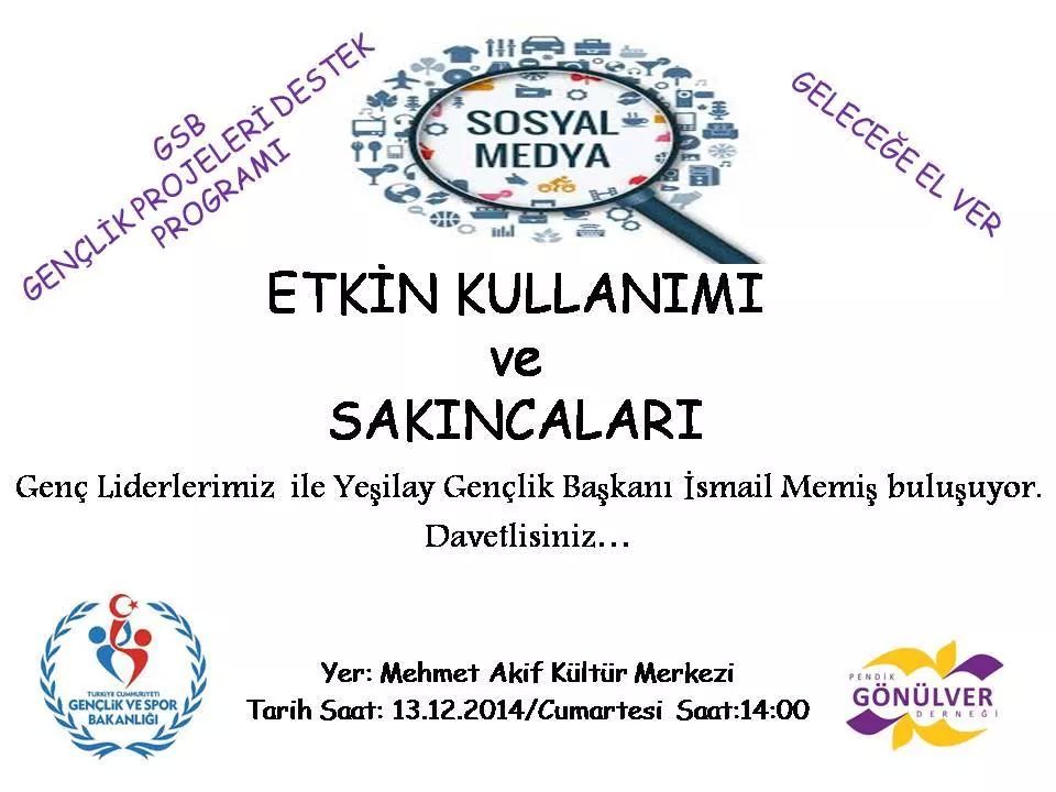 Gençlerimizin muhakkak katilimlarini bekliyoruz.