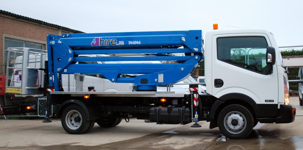 #Jersey #4hire Just the job for those hard to reach jobs,Working height of 20m and can be driven with a car licence.