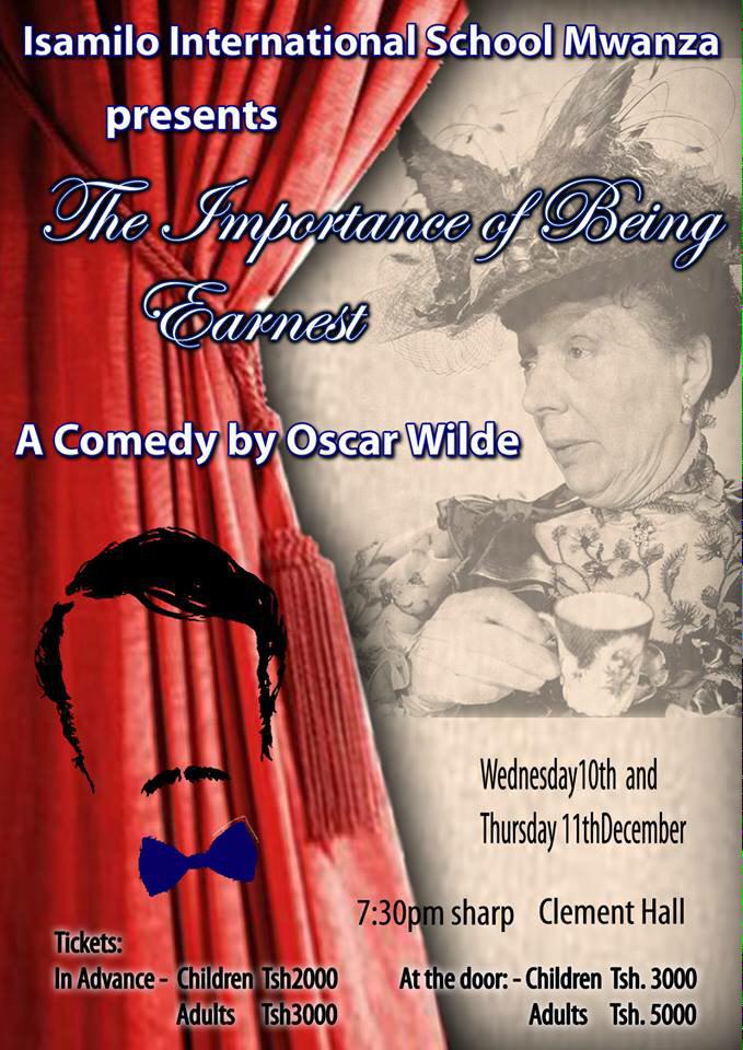 Isamiloschool's tweet photo. Tonight @ 7:30 @Isamiloschool for the  #TheImportanceOfBeingErnest a Comedy by Oscar Wilde. Performances Wed &amp; Thu. http://t.co/J0QiasC9LD