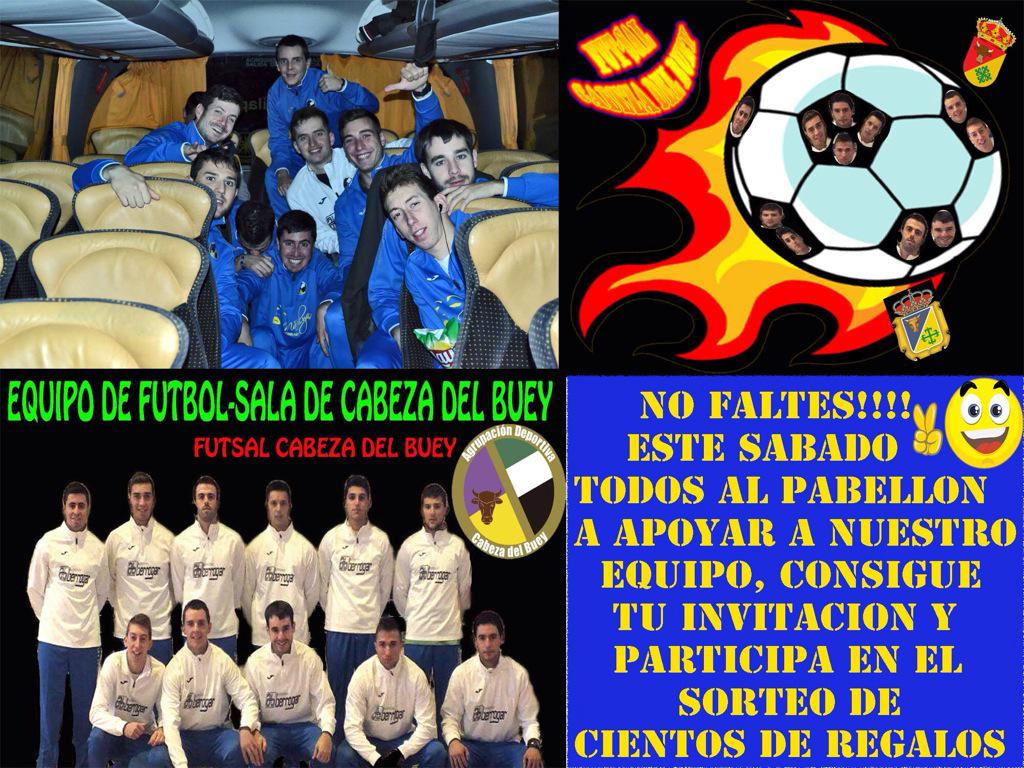 ¡Nos estrenamos en casa! Vamos a llenar el pabellón de Cabeza del Buey. Partido importante <a href="/CdBfutsal/"> CdB futsal</a> vs <a href="/ManadaCD/">A.D.C. VILLANUEVA</a>