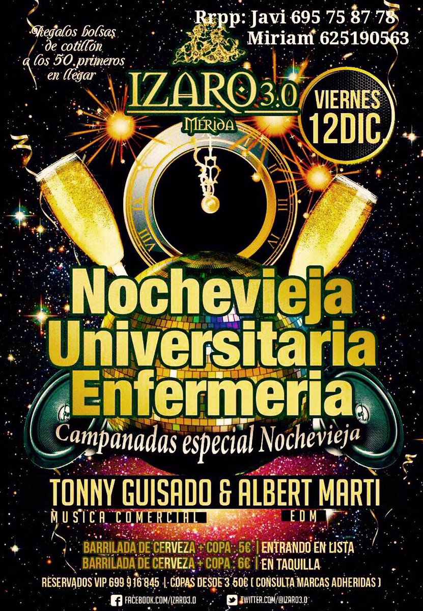 NovatadasCum's tweet photo. Este viernes en @izaro3_0 Nochevieja Universitaria de Enfermería. Buena música y mejor ambiente,¿os lo vais a perder? http://t.co/nqC5iv1W5M