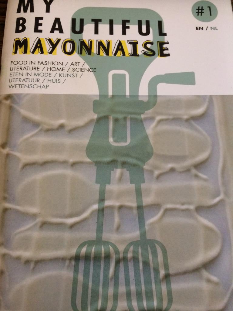 RT <a href="/emijnsbergen/">Edwin Mijnsbergen</a>: Het eerste nummer van My Beautiful Mayonaise, van @zestz_foodtalk op de deurmat. Ziet er goed uit!