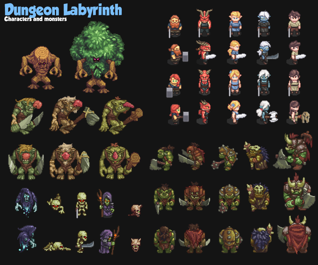 ThomasFrick's tweet photo. Just realized I'm starting to have a nice pile of characters for #DungeonLabyrinth #pixelart
#gamedev http://t.co/UIN7V2ns8P