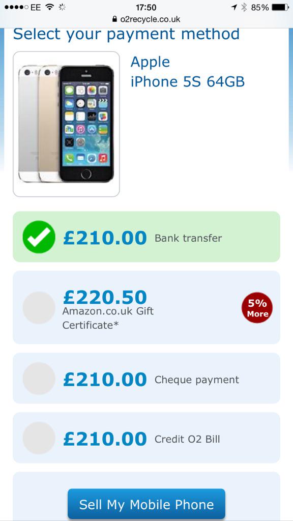 paulhale's tweet image. O2 Recycle v eBay #O2 #O2Recycle #eBay #iPhone5s #apple #uk