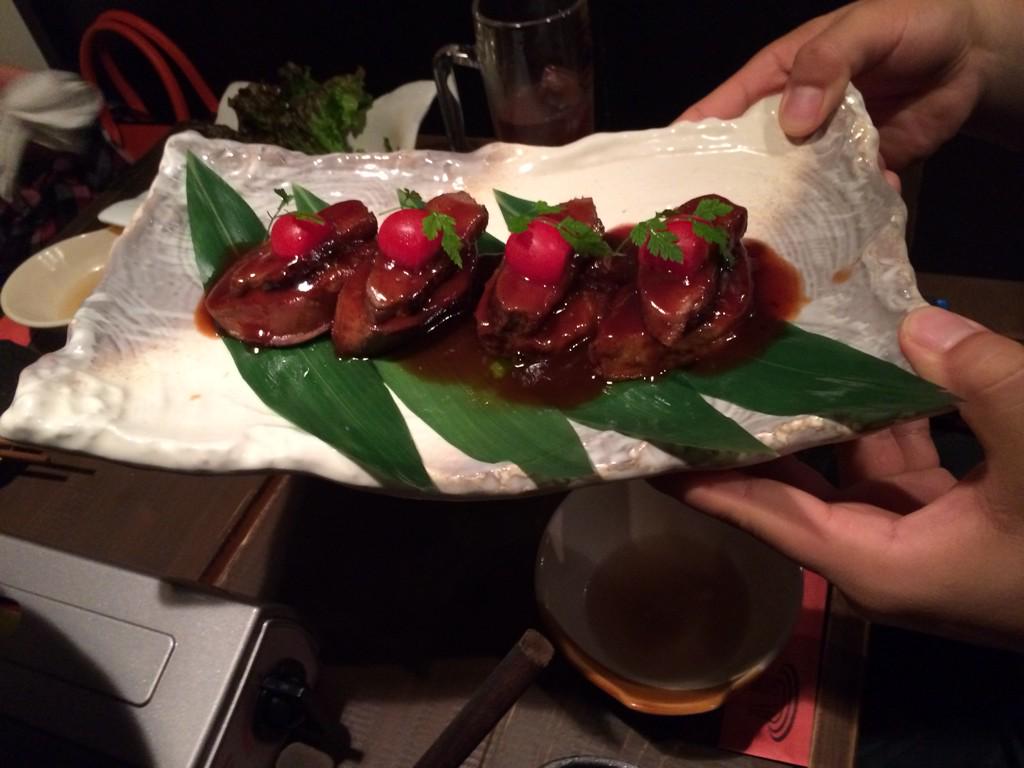 hatanon1122's tweet photo. フォアグラ！うまし！ http://t.co/f85iXPaJXR