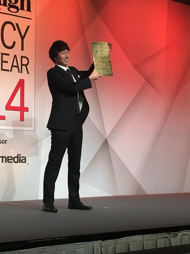 MattGodfreyNI's tweet photo. #CamapignAOY Fuse san from DY&amp;R Tokyo wins Gold for Creative Director of the year @YRAsia @YoungRubicam http://t.co/eAk678zPkK