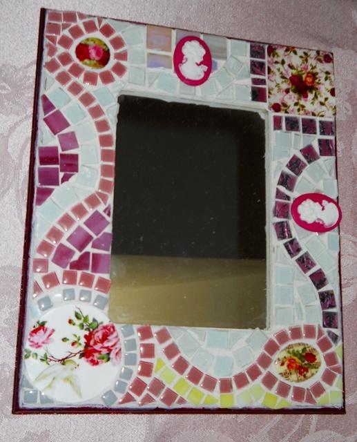 lisianblue's tweet image. Sweet #ShabbyChic mosaic mirror tinyurl.com/nkarz4x