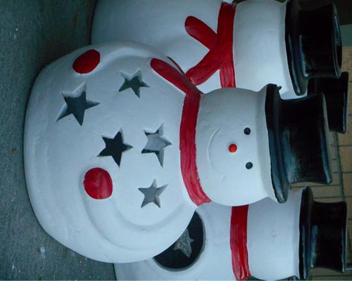 lisianblue's tweet image. Fun snowmen "lanterns" at my local grocery store