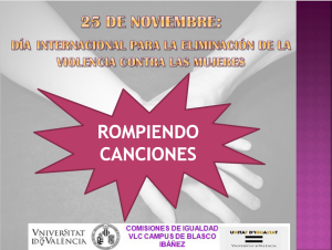 fip_uv's tweet photo. Trabajos del taller de Violencia de Género:"Rompiendo canciones" http://t.co/7scPywerPi