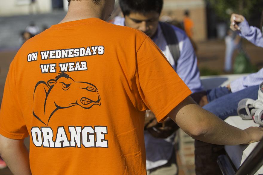 campbelledu's tweet image. Wherever you are today, we hope you're wearing orange. #WearOrangeWednedsay #CampbellProud