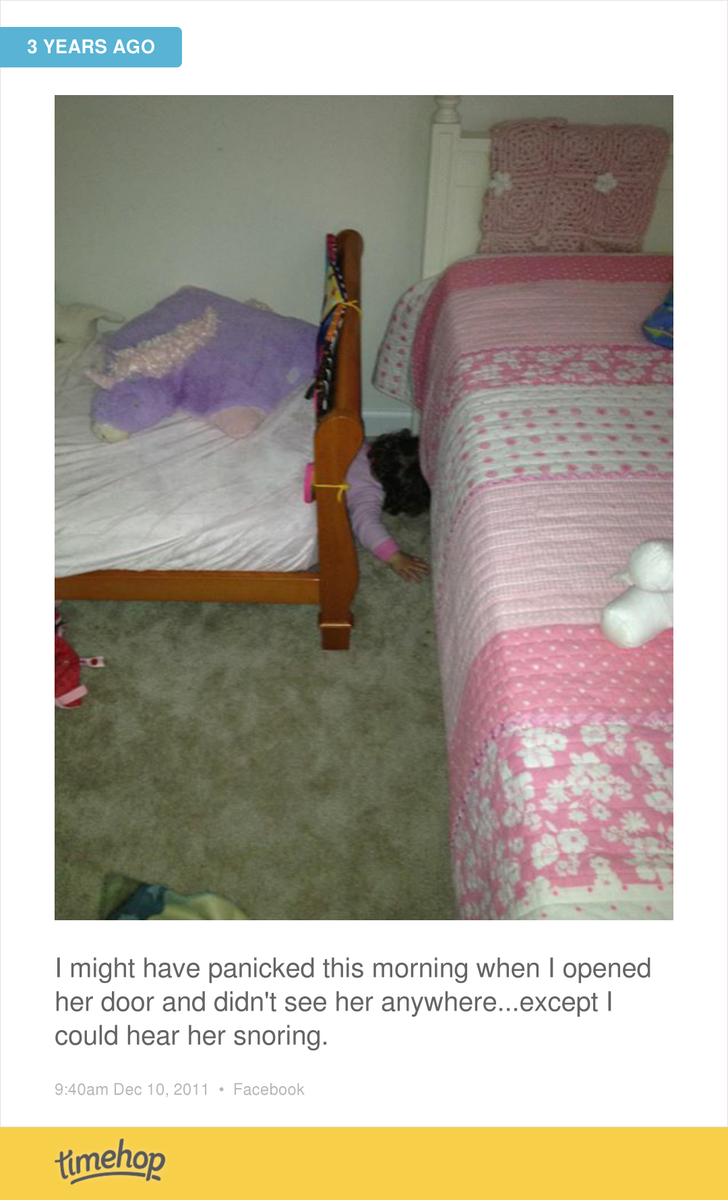 gennyvaught's tweet photo. this morning when I went to wake milly for school she was nowhere to be found. I finally located her behind her p... http://t.co/iAfz0VR0K0