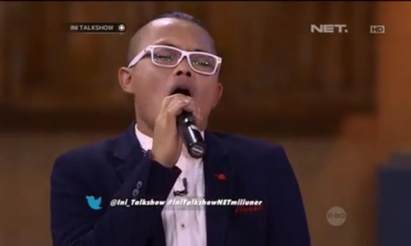 Aaja142Dewi's tweet image. Kerenn kang suaranya  good jobe ap fencur,, hehe @newsuleprikitiw @Ini_Talkshow #IniTalkshowNETmiliuner