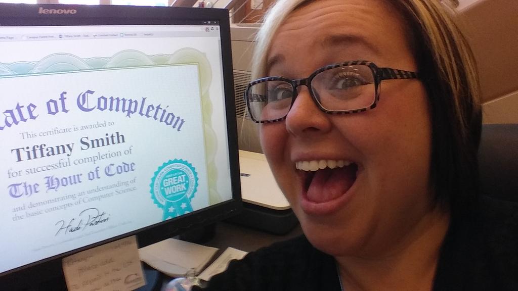 <a href="/dc_CCI/">Douglas Co CCI</a> check me out, I helped catch a naughty pig &amp; feed a zombie! Just completed #hourofcode  <a href="/hourofcode/">Hour of Code</a> <a href="/codeorg/">Code.org</a>