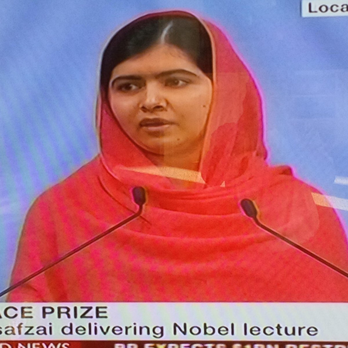 ahyder1's tweet photo. "I am those 66mill girls deprived of education" says #Malala @NobelPrize &amp; calls on world leaders to act now! http://t.co/CuDed534NJ