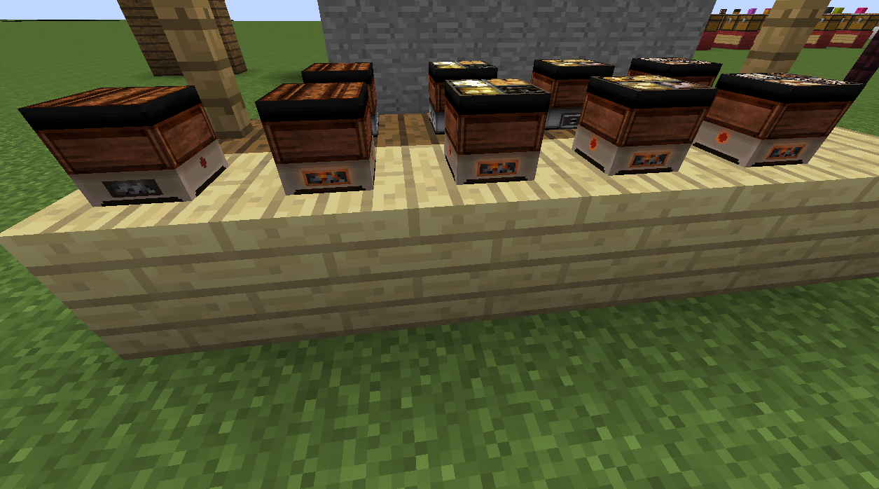 すもも仙人 ボス猫工場長 Minecraftヘッド部 おでん鍋 七輪バージョン 和風 建築の時代背景を考慮して こんろの部分が炭火の七輪になっているものを追加 これなら江戸時代の屋台に置いてあっても違和感ないかな Http T Co 6mnbhgaozb Twitter