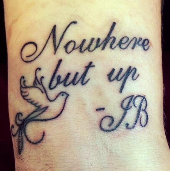 JBfirststep's tweet photo. I have no regrets getting a @justinbieber tattoo! #biebertattoo belieber until the end♡ http://t.co/OTZ8mYtSFI