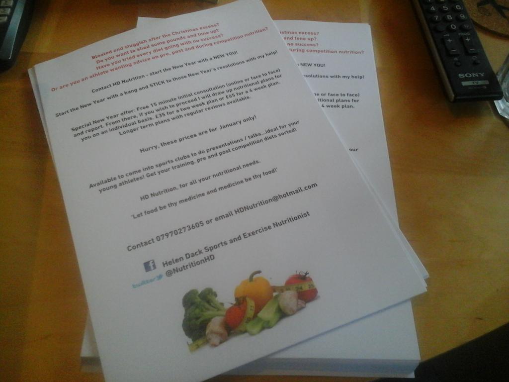 NutritionHD's tweet image. Leaflets for the new year have arrived, exciting times! Get signed up now! #health #nutrition #newyearnewyou