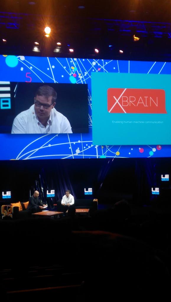 XBrainInc's tweet photo. Our own @redo on stage at #leweb2014! @leweb http://t.co/8ca1bopVls