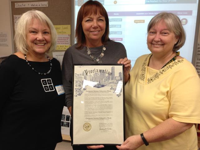PineyElem's tweet photo. Computer Science Education Week Proclamation. #hisdecode, #tede4cs http://t.co/GxXnSQlWiX
