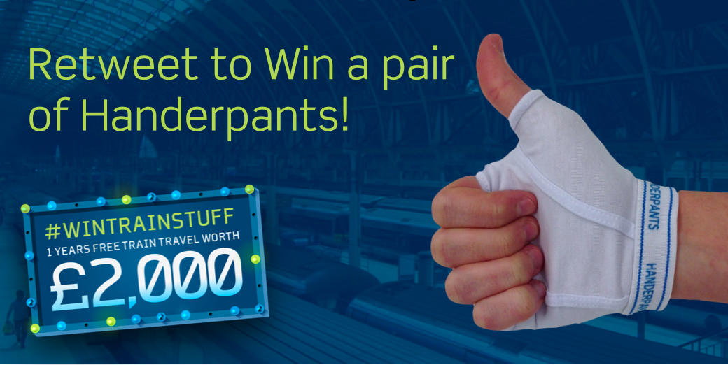 thetrainline's tweet photo. RT to #Win Handerpants! Plus £2000 train travel to be won in the next 4 days > http://t.co/X5Wr8XDGPI #WinTrainStuff. http://t.co/ZeDUrxdIZS