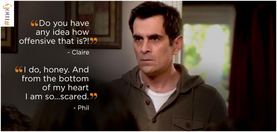 MOFYNation's tweet photo. Time to work on those apologies, Phil. Watch #ModernFamily tonight at 11/10c! #MOFY http://t.co/BUDIcArLGV