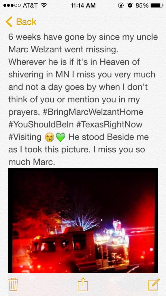 christigiese's tweet photo. Bring Marc Welzant Home. #MarcWelzant @Someonewhocares #DontIgnoretheTruth #DontIgnoreReality #HelpFindMarc🔻⏬⤵️↕️↙️↙️ http://t.co/Hr1A9xGxNM