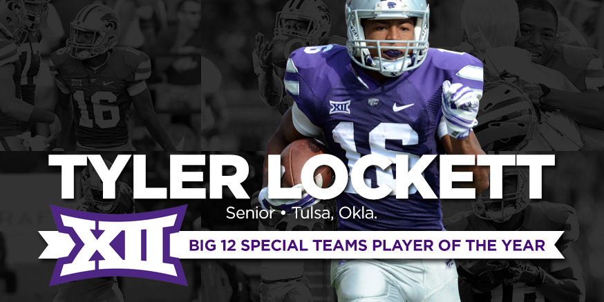 kstatesports's tweet photo. Tyler Lockett earns his 2nd straight @Big12Conference Special Teams Player of the Year honor! http://t.co/86jDOS5mnq http://t.co/a6xS1gfOi6