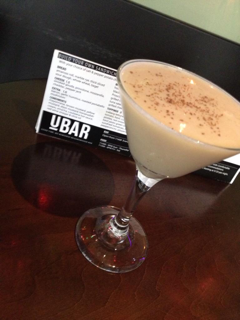 Egg Nog and Sailor Jerry!  One of Tonight's special drinks!