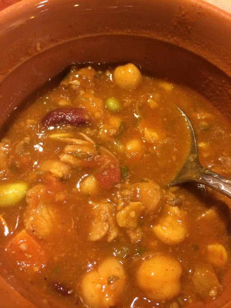 CandyHolladay's tweet image. At @panera look at that edamame in my chili !  #spastyle dinner