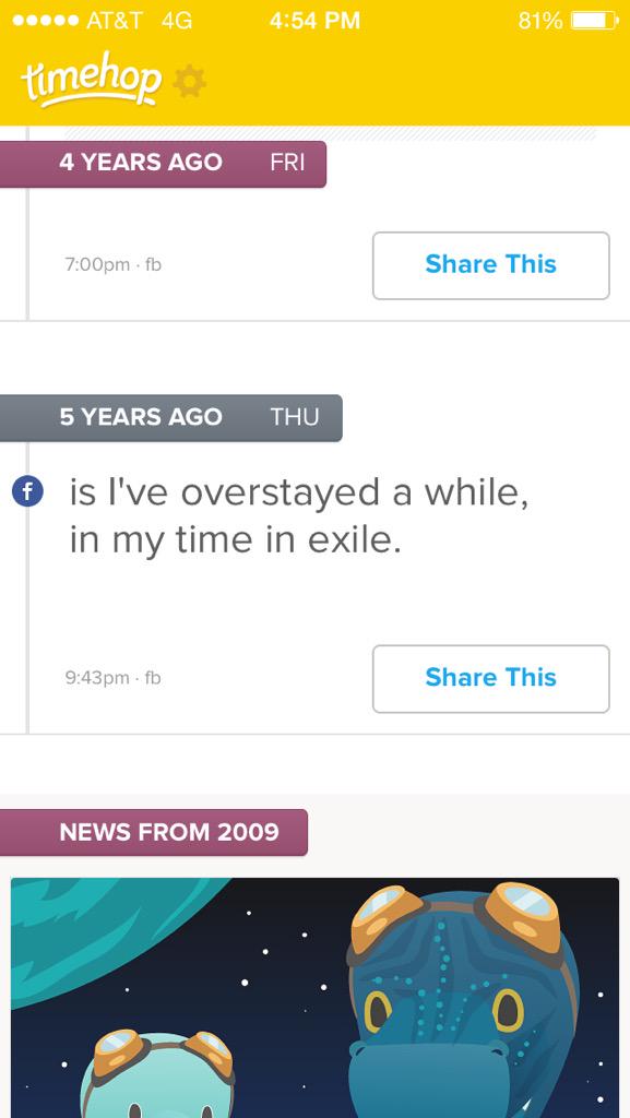 Pense13's tweet photo. Thanks timehop for reminding me I needed to get a fucking grip http://t.co/sm2S955pAM