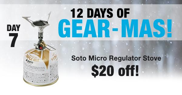 Are you following our daily Gear-Mas specials? You should be! Today's Soto deal has been flying out of the warehouse.