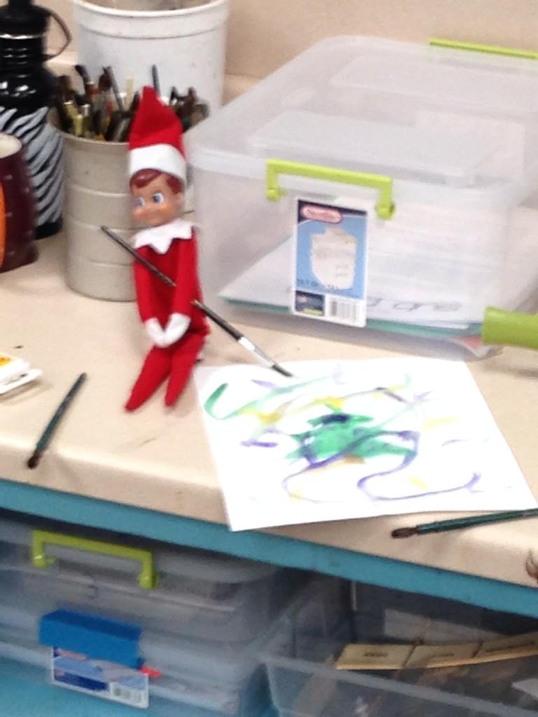 He must have known we were going to do a painting project today!