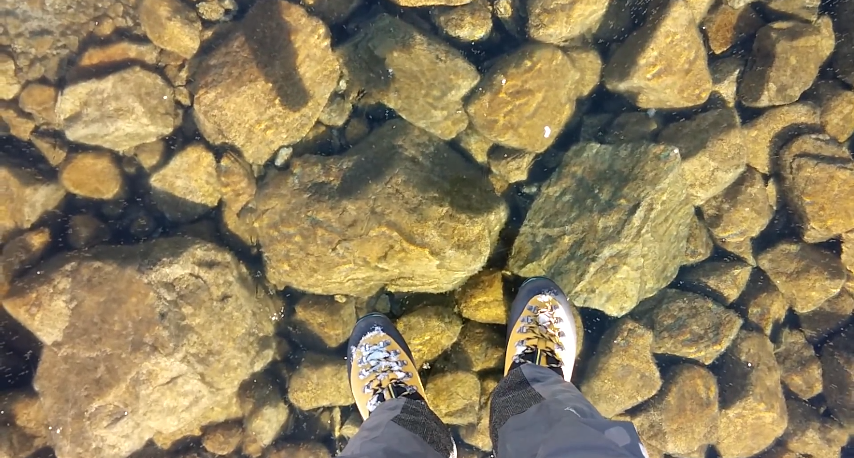 Huckberry's tweet image. How crystal-clear can ice get? "Pretty damn clear," say these Slovakian hikers youtu.be/8WBqX7MSqWw