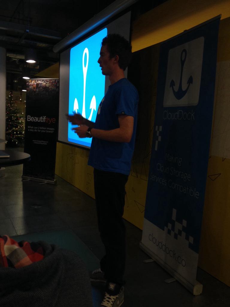 PythonIreland's tweet image. First speaker - Cian from CloudDock #PyIE