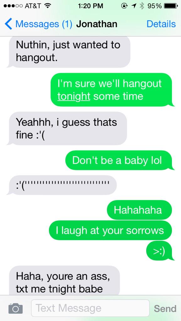 audge2011's tweet photo. Why yes, we do have a healthy and loving relationship @JonoMcM 😘 http://t.co/dkFHXQYJWi