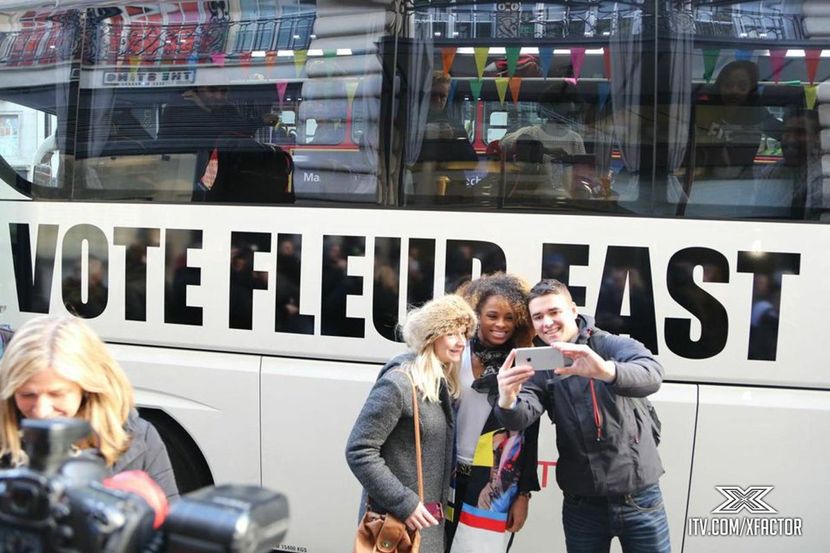 TheXFactor's tweet photo. .@FleurEast meeting more of her #FleurChampions on the #XFBattleBus tour today! ππ« http://t.co/nOalOIYQlQ
