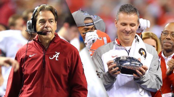 CollegeGameDay's tweet image. Alabama has areas of vulnerability Urban Meyer’s Buckeyes can attack. es.pn/1sdAclt