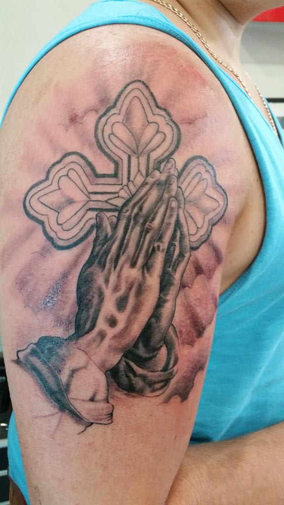 #tattoo #prayinghandstattoo