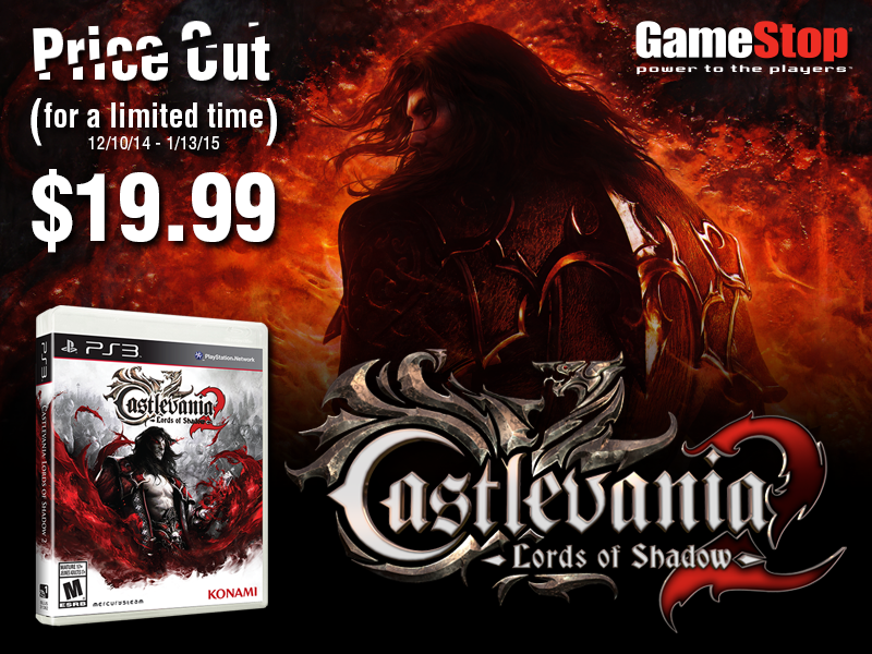 Konami's tweet photo. #CVLoS2 Sale just in time for Christmas. http://t.co/JXEtYOxdnz