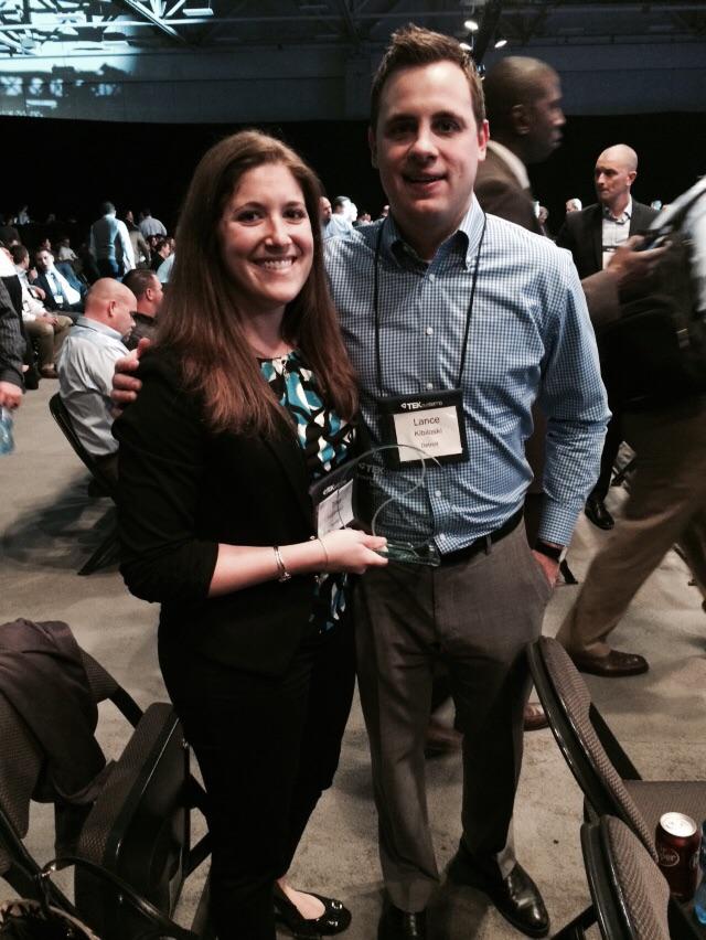 lancekibby's tweet photo. Congratulations @Tina_TEK MidWest Rookie Recruiter of the Year! #detroitrep #dominatetheD #TEKV2G http://t.co/peO0GPPJZr