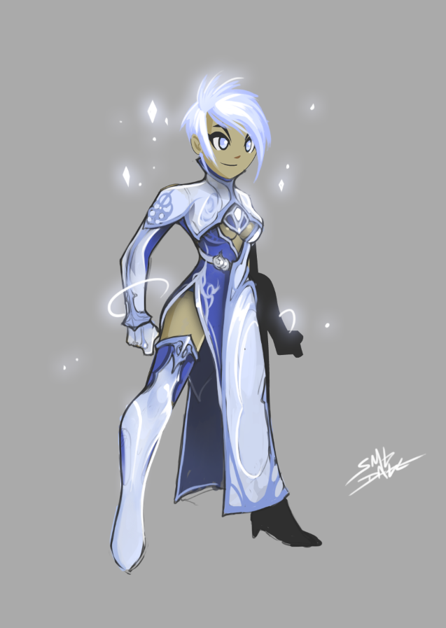 Alina_AE's tweet photo. The Cryomancer Class is coming this month! Check out Dage's colored concept! http://t.co/GEx2U6K212