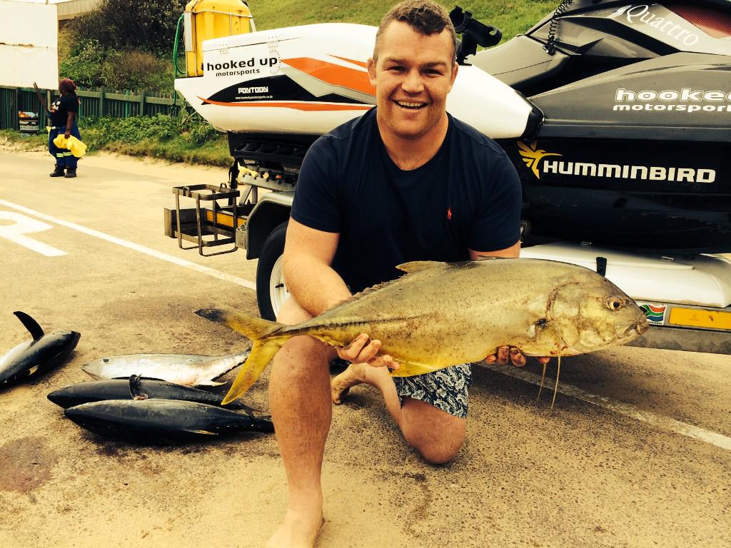 Matt_Stevens3's tweet photo. First jet ski fishing outing today with hookedupmotorsports. Unbelievable fun on aliwal shoal! And dinner after! http://t.co/7UCvTRLSxb
